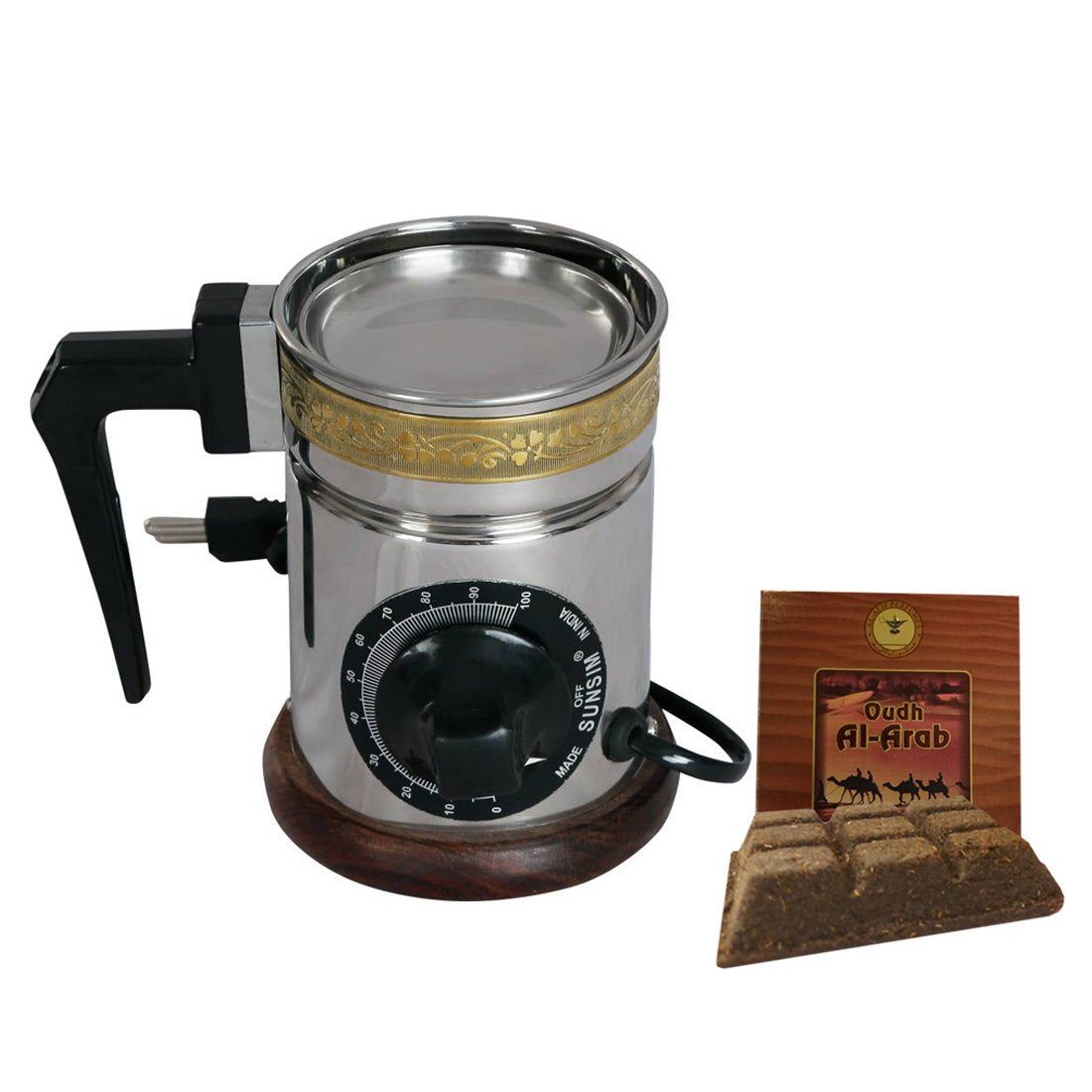 Automatic Electric Incense Burner with Automatic Thermostat for controlling heat & 50 g Fragrance Paste