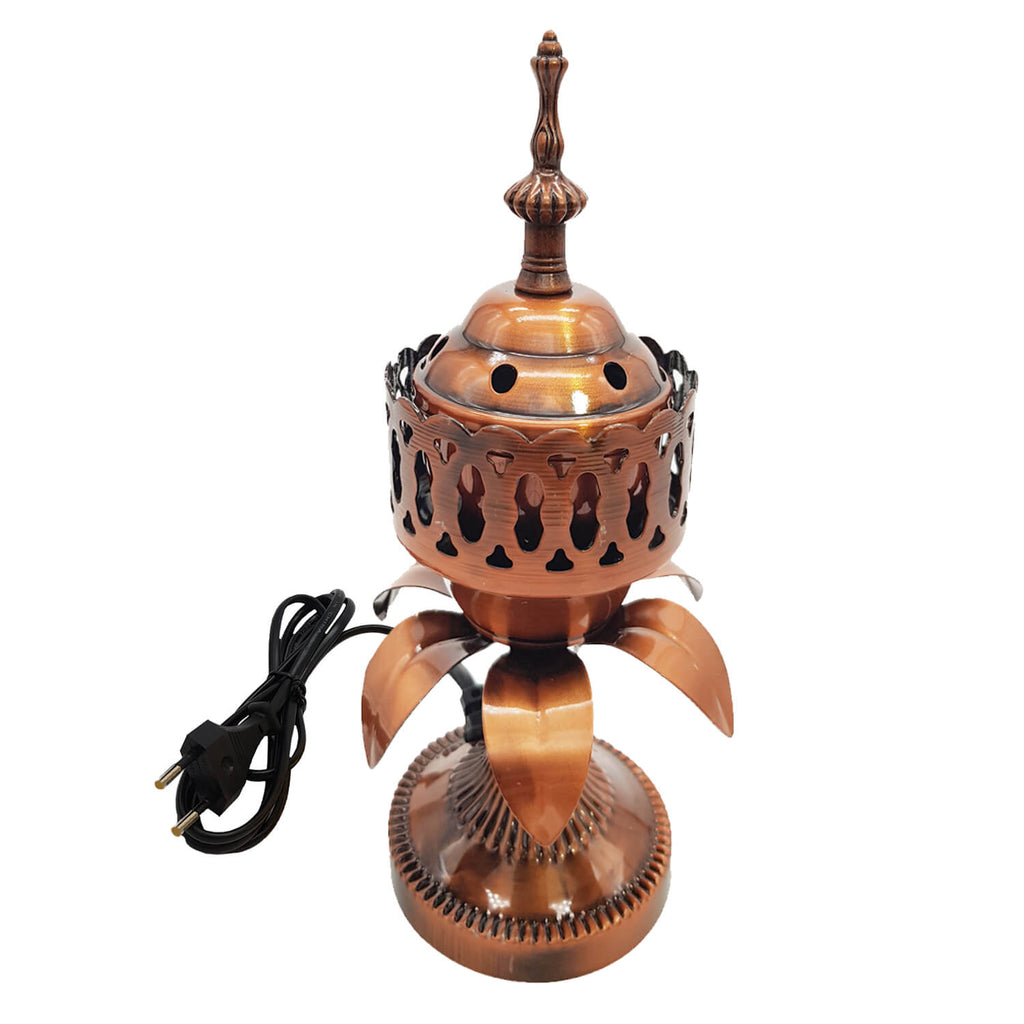 Electrical Bakhoor Burner & 50g Fragrance Paste - Copper