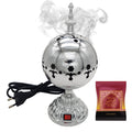 Exclusive Electrical Bakhoor Burner & 40g Fragrance Paste - Silver