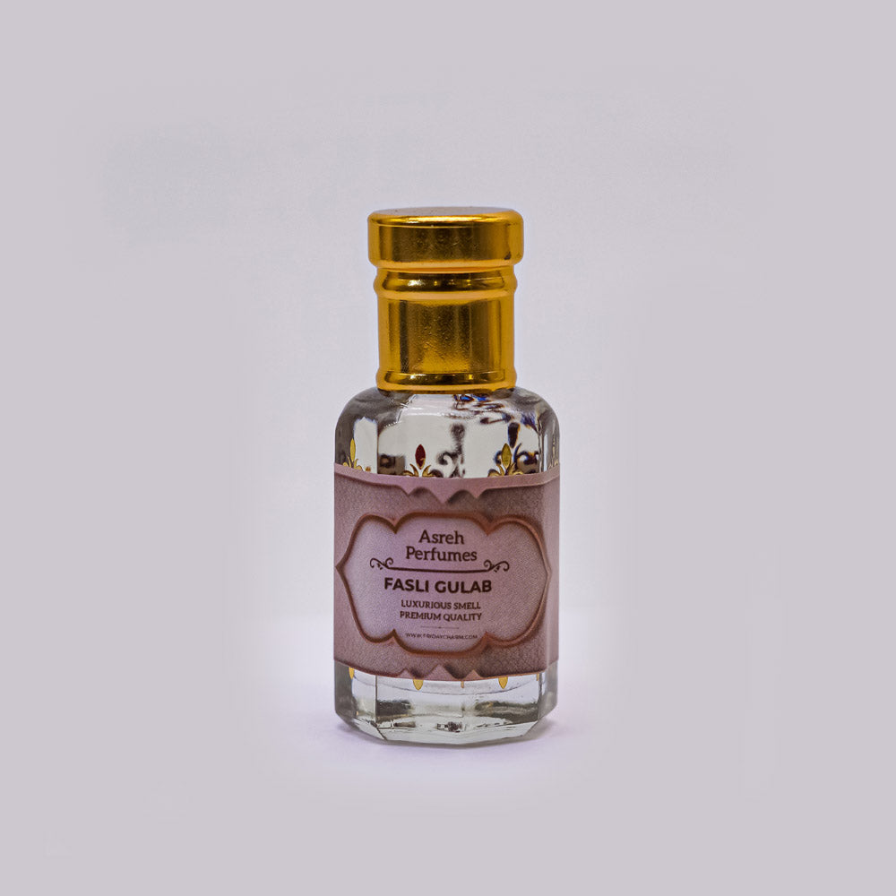 Fasli Gulab, Baheej & Misik Rijali Gold 12ml each, pack of 3 - Asreh Premium Quality Attar