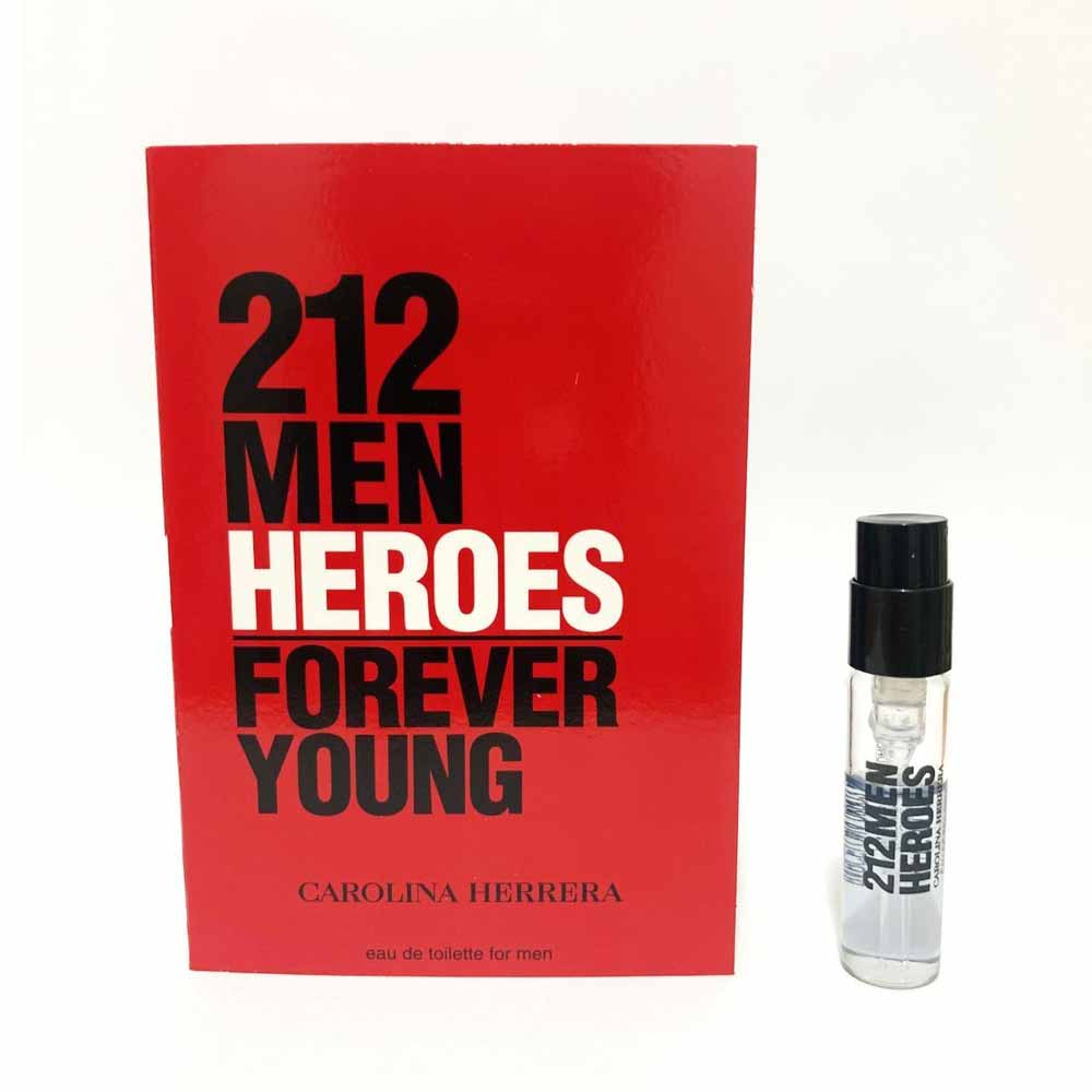 Carolina Herrera 212 Man Heroes Forever Young Eau De Parfum Vial 1.5ml Pack Of 2