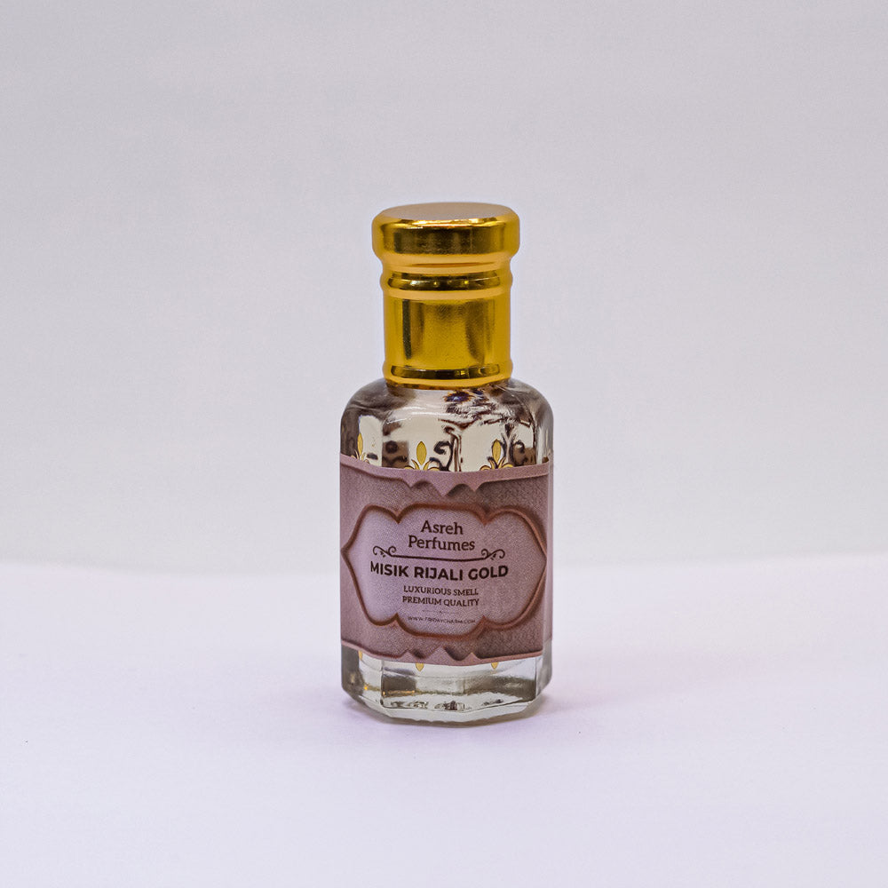 Fasli Gulab, Baheej & Misik Rijali Gold 12ml each, pack of 3 - Asreh Premium Quality Attar