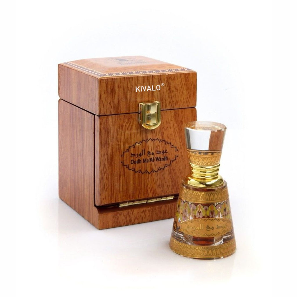 Al Haramain Oudh Ma'Al Wargh Attar - 12 ml