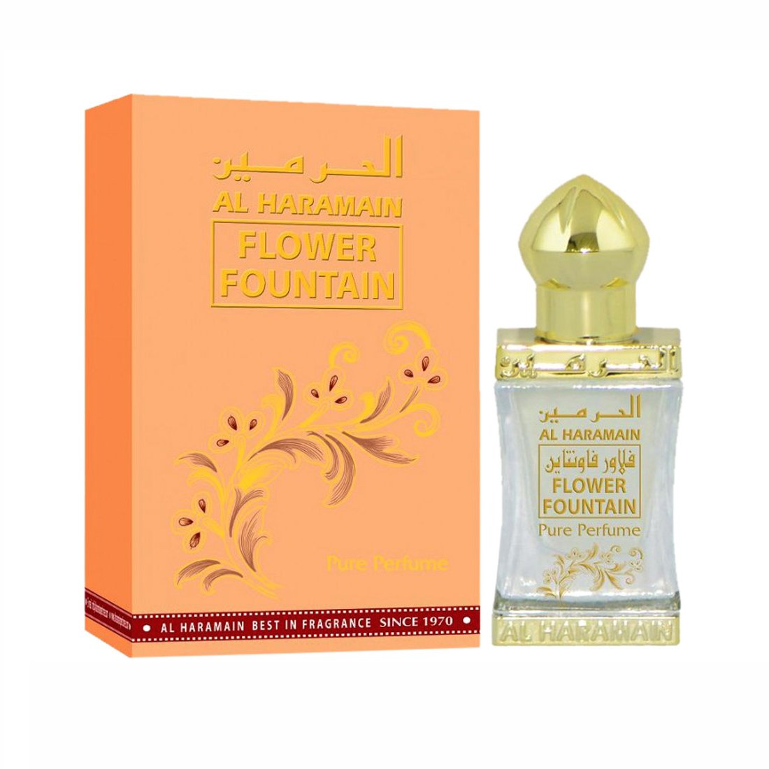 Al Haramain Flower Fountain Fragrance Pure Original Perfume Oil (Attar - 12 ml