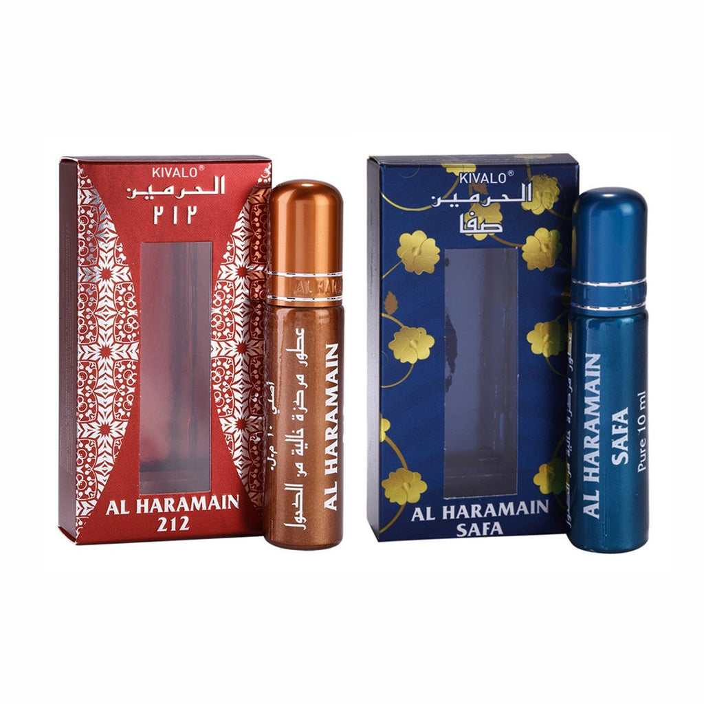 Al Haramain 212 & Safa Roll On Attar Pack of 2 x 10ml