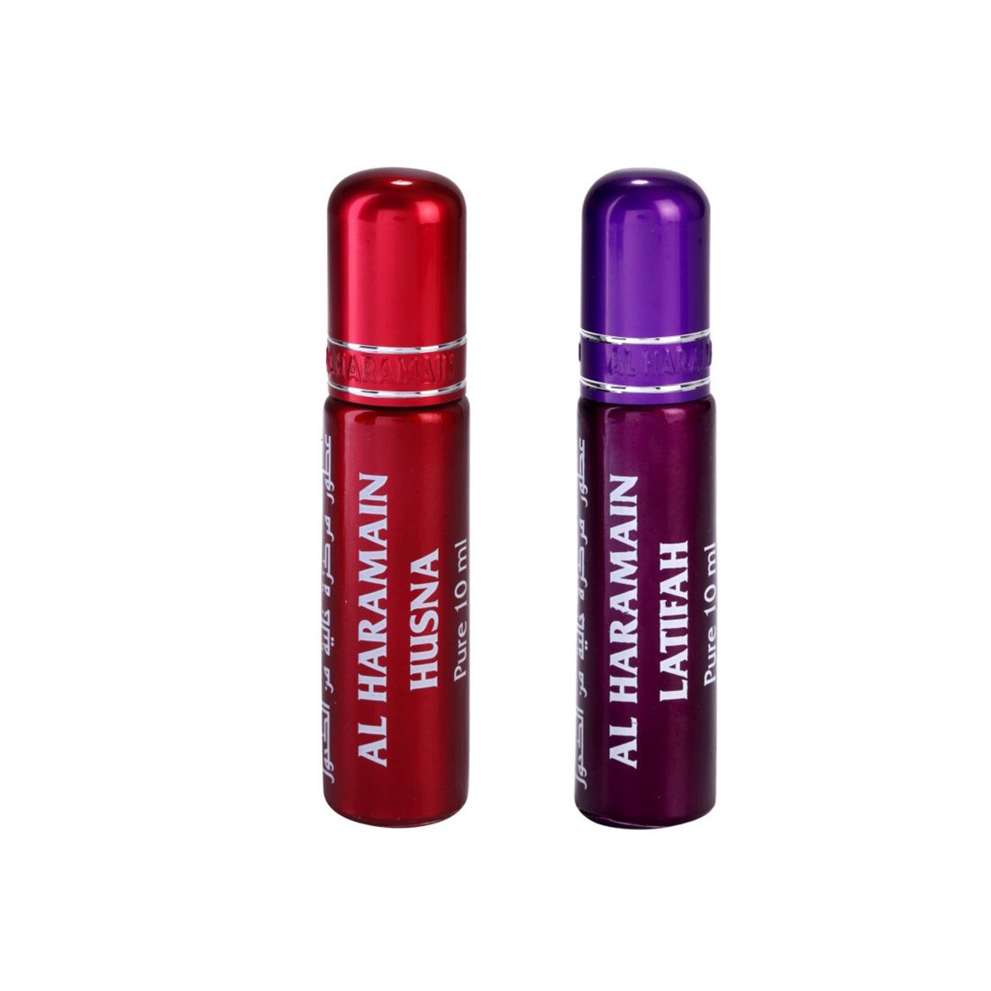 Al Haramain Husna & Latifah Fragrance Pure Original Roll On Attar Combo Pack of 2 x 10 ml