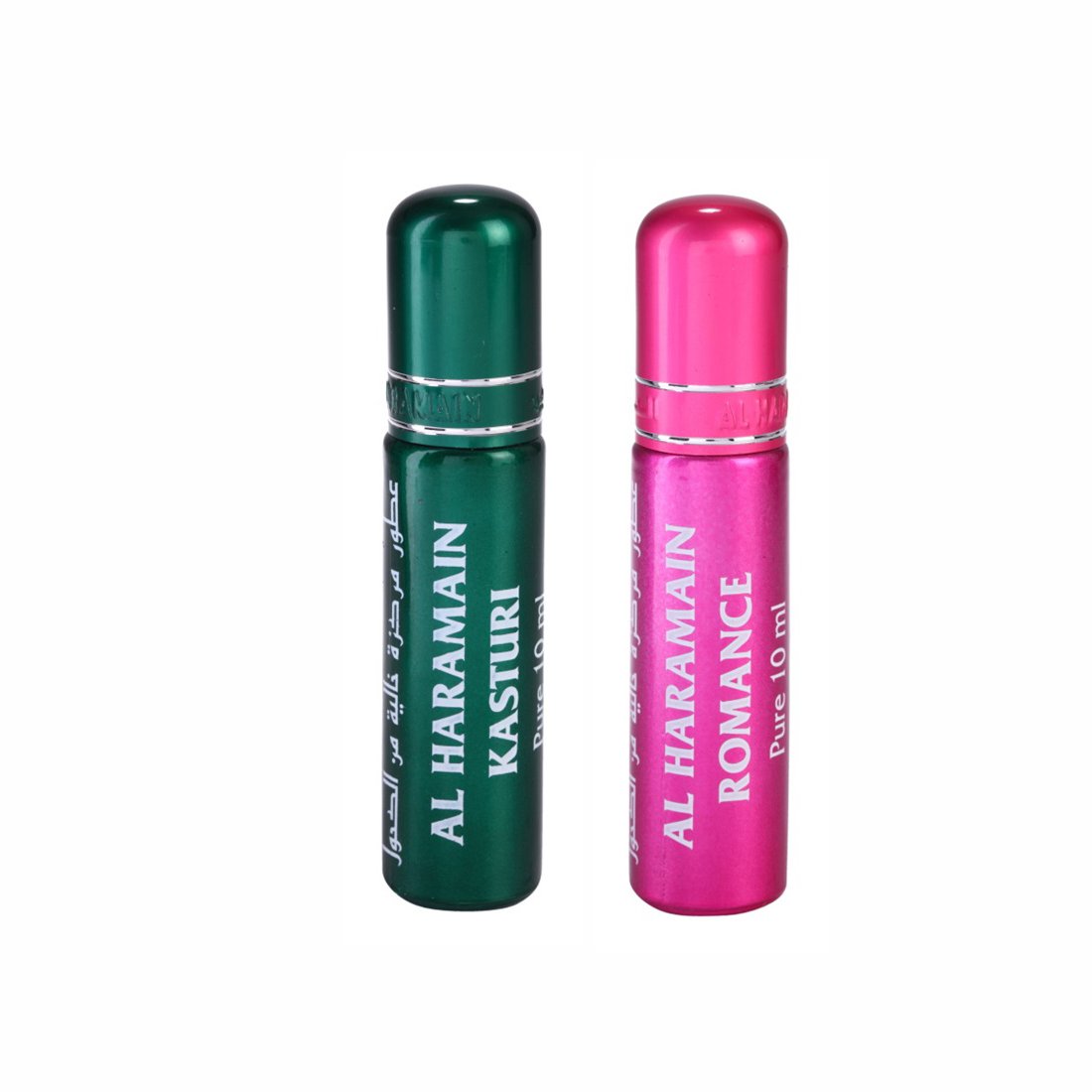 Al Haramain Kasturi & Romance Fragrance Pure Original Roll On Attar Combo Pack of 2 x 10 ml