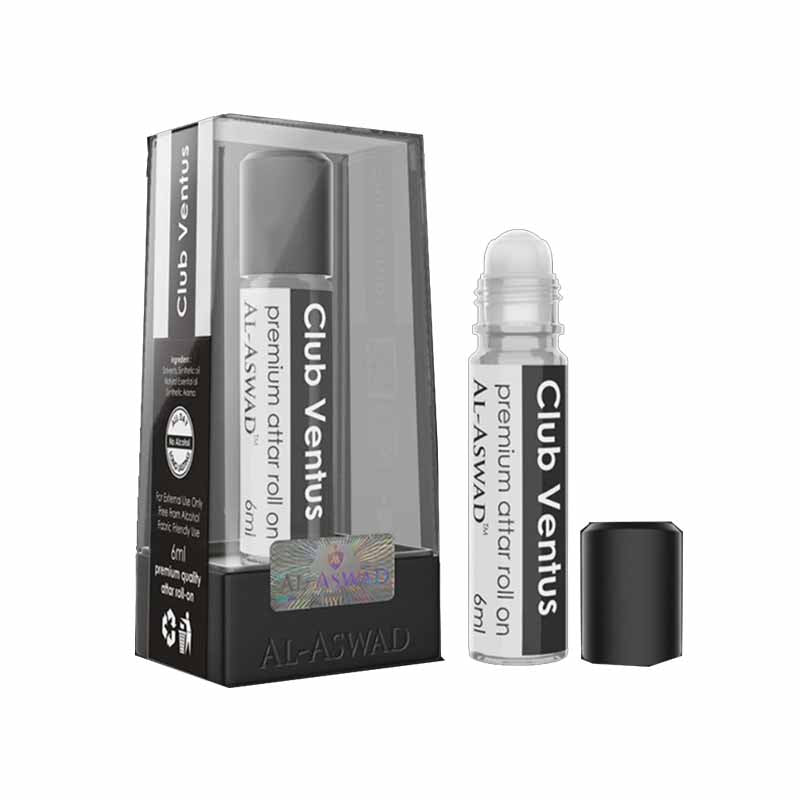 Al Aswad Club Ventus Roll On Attar (Pack of 3)