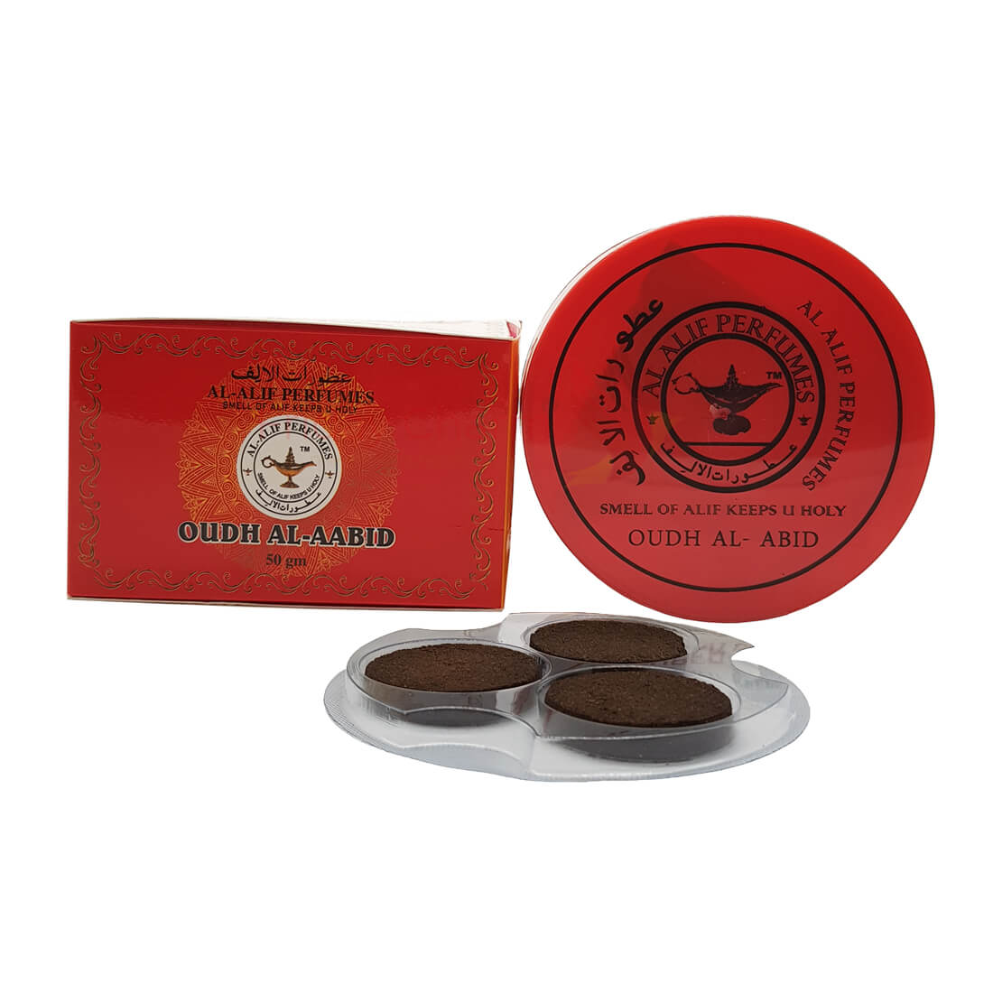 Al Alif Oudh Al-Aabid Bakhoor Coin Home Fragrance - 50g