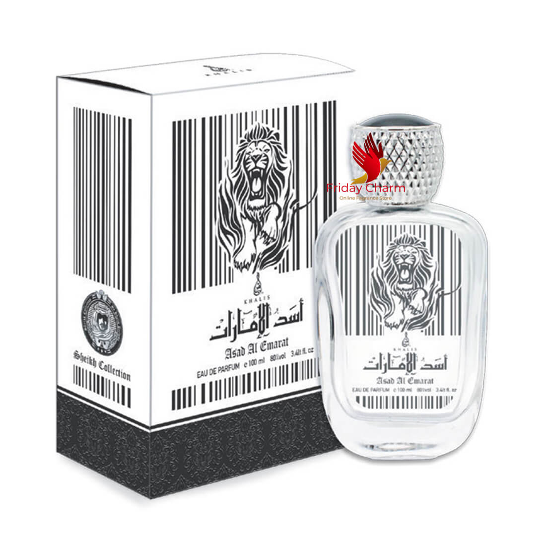 Khalis Perfumes Asad Al Emarat Fragrance Spray - 100 ml
