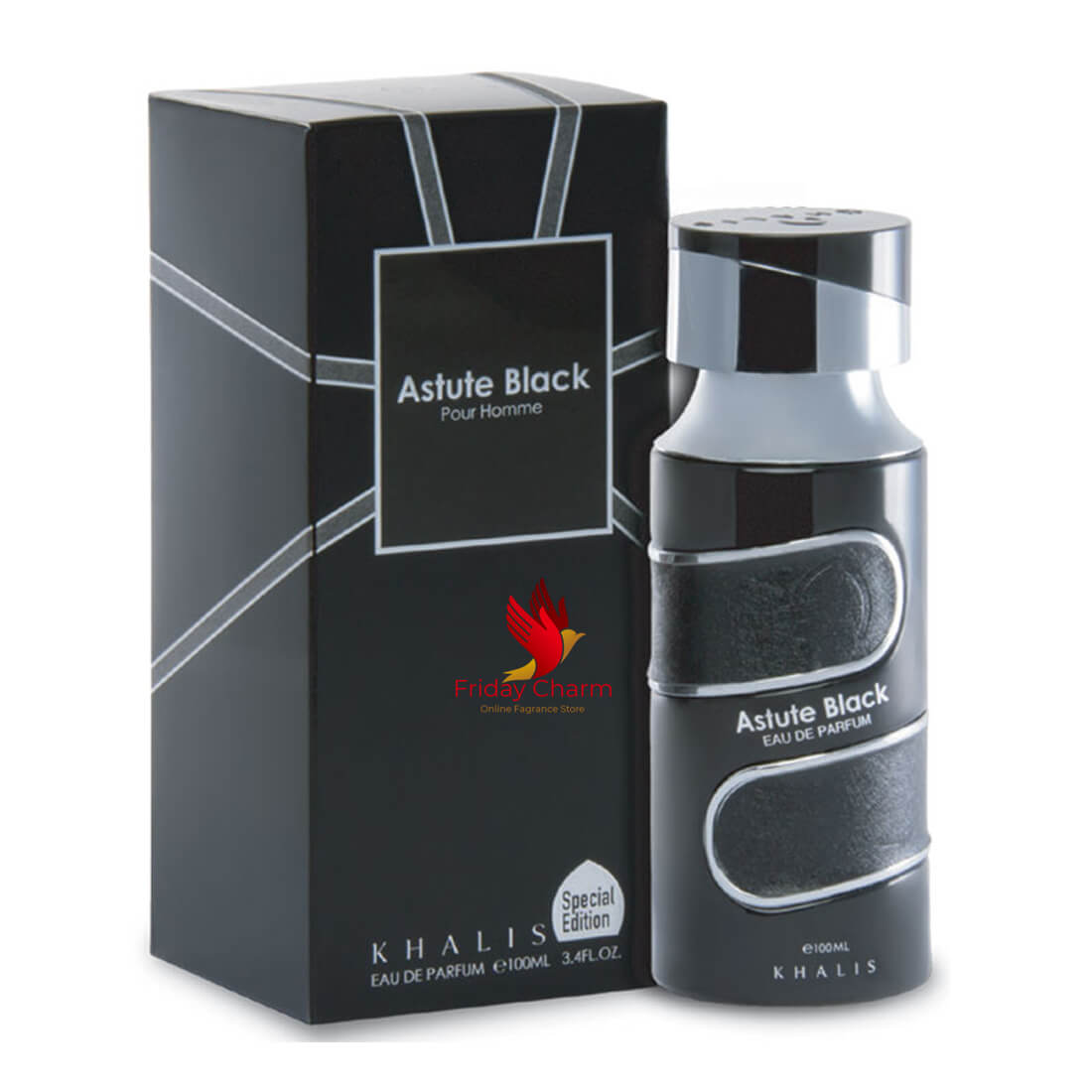Khalis Perfumes Astute Black Fragrance Spray - 100ml