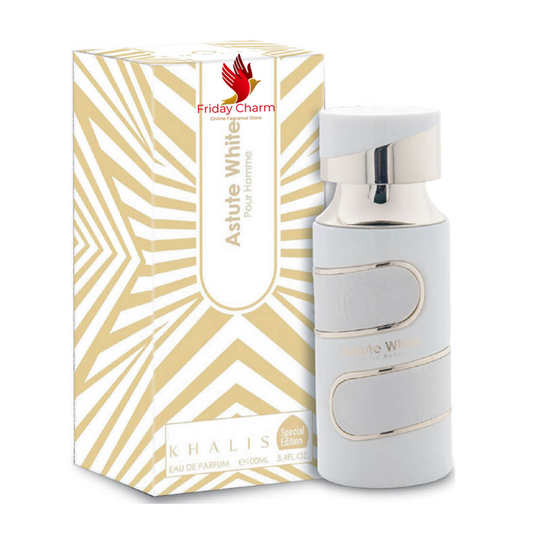 Khalis Perfumes Astute White Fragrance Spray - 100 ml