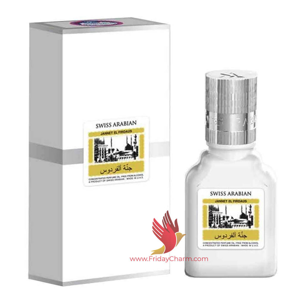Swiss Arabian Jannat ul Firdaus 9ml Attar Red, White & Green Pack of 3