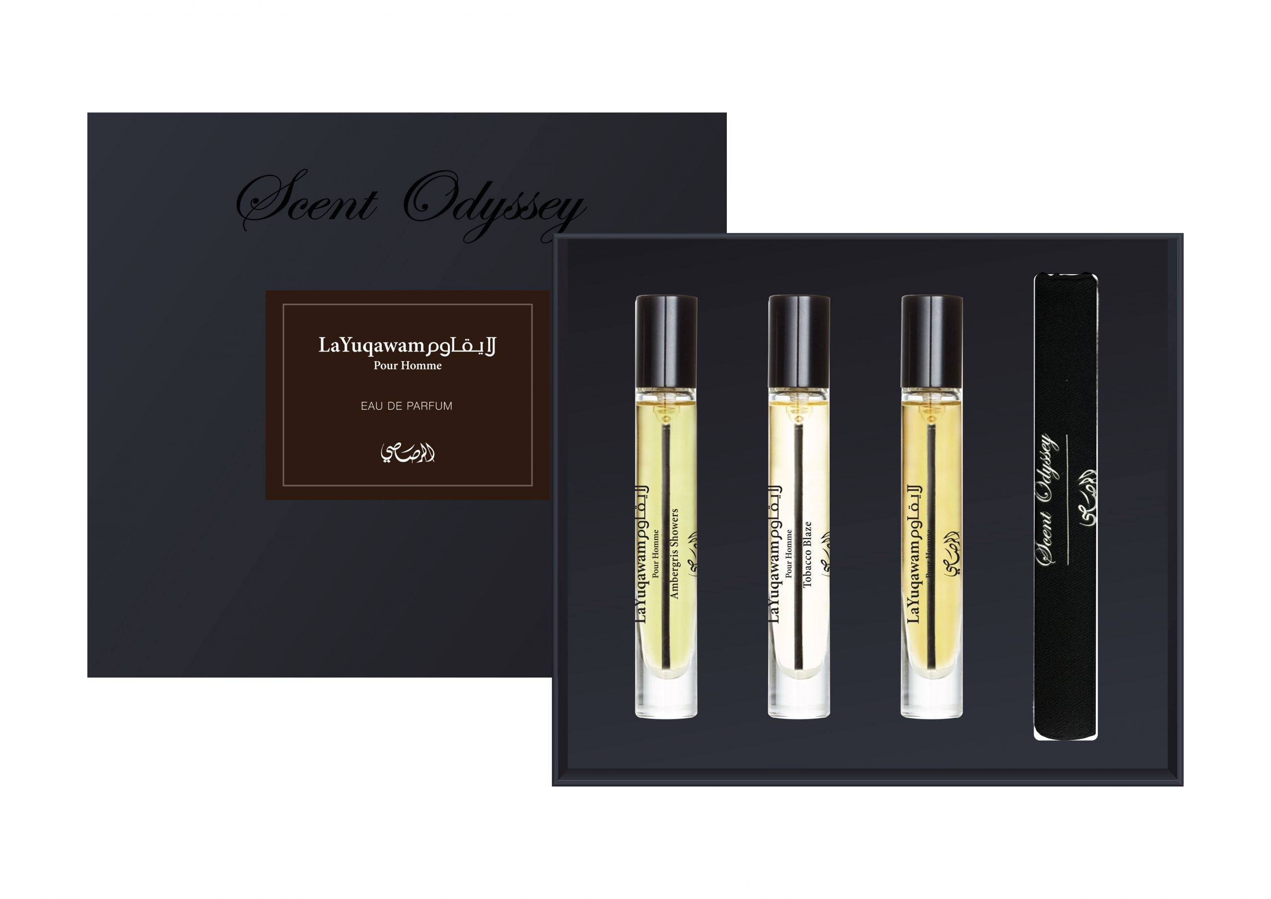 Rassai LaYuqawam Pour Homme Scent Odyssey gift set  7.5ML x3