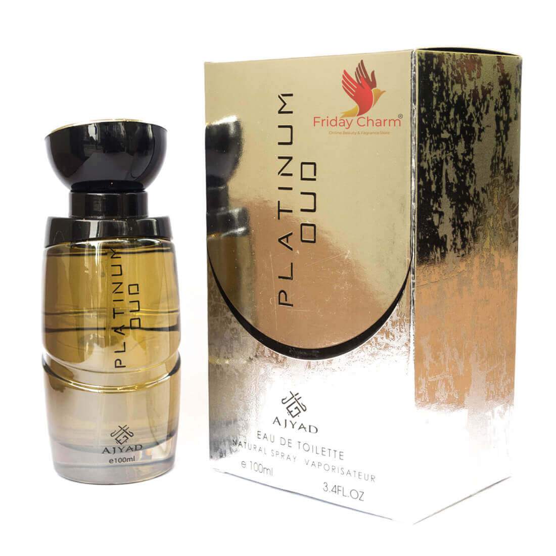 Ajyad Platinum Oud Eau De Toilette - 100ml
