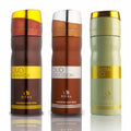 Birra Oud Arabica, Essentially Oud, Oud Obsession Deodorant Pack of 3 200ml Each