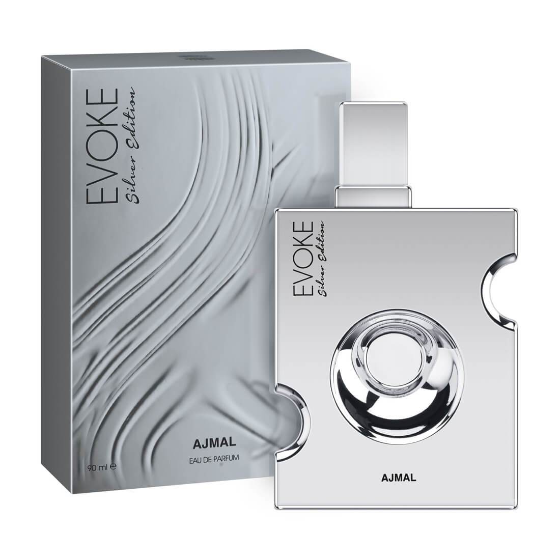Ajmal Evoke Silver Edition Him EDP 90ml Woody Perfume For Men